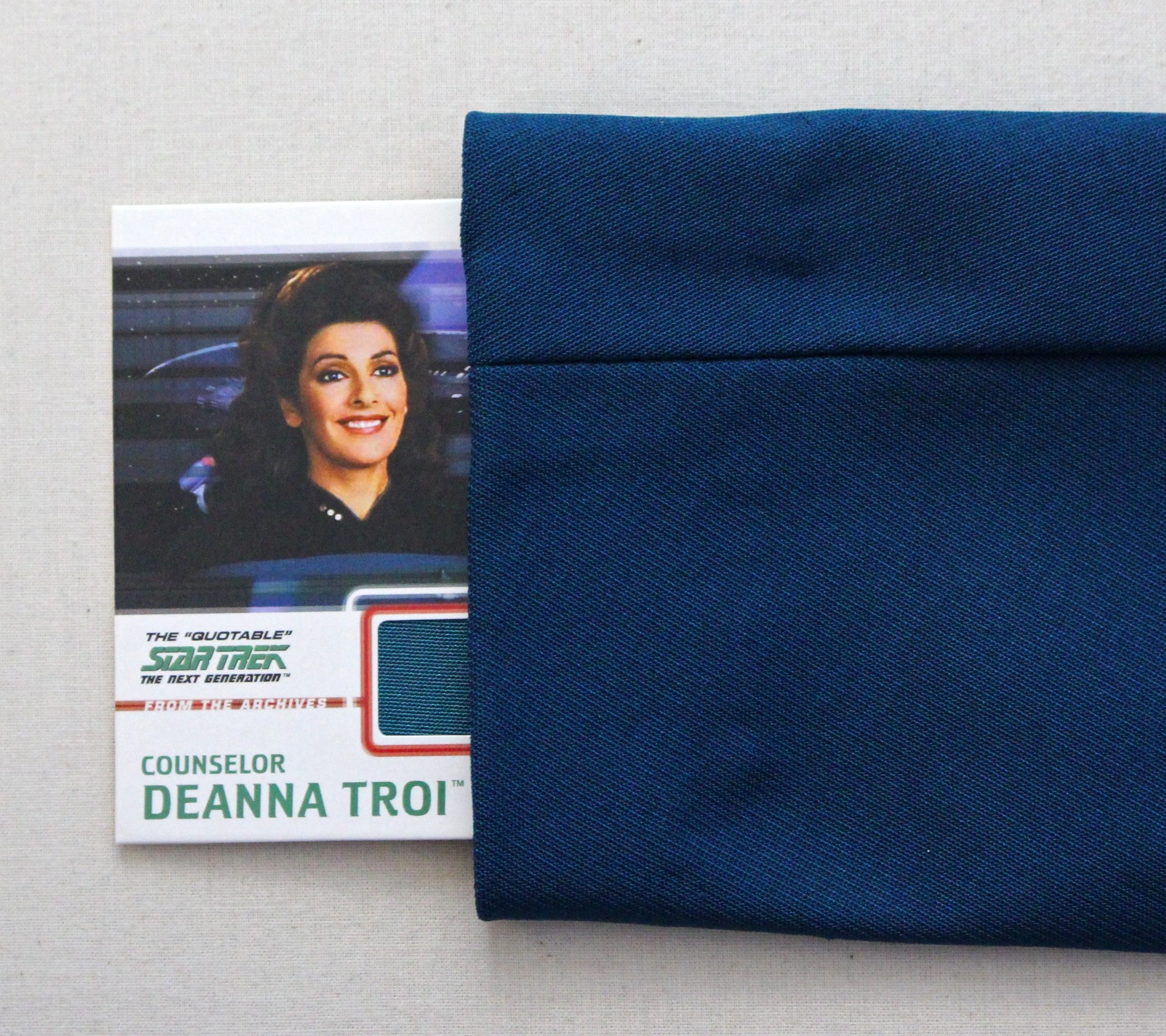 TNG teal fabric comparison