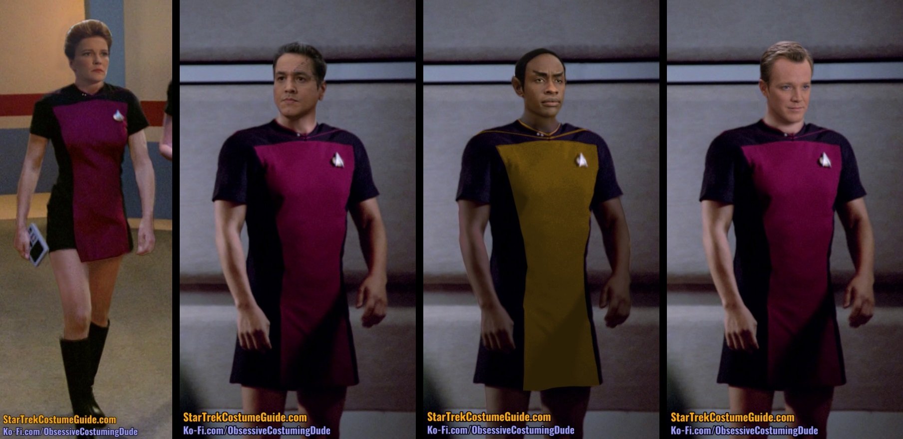 TNG skant concept gallery - Voyager cast