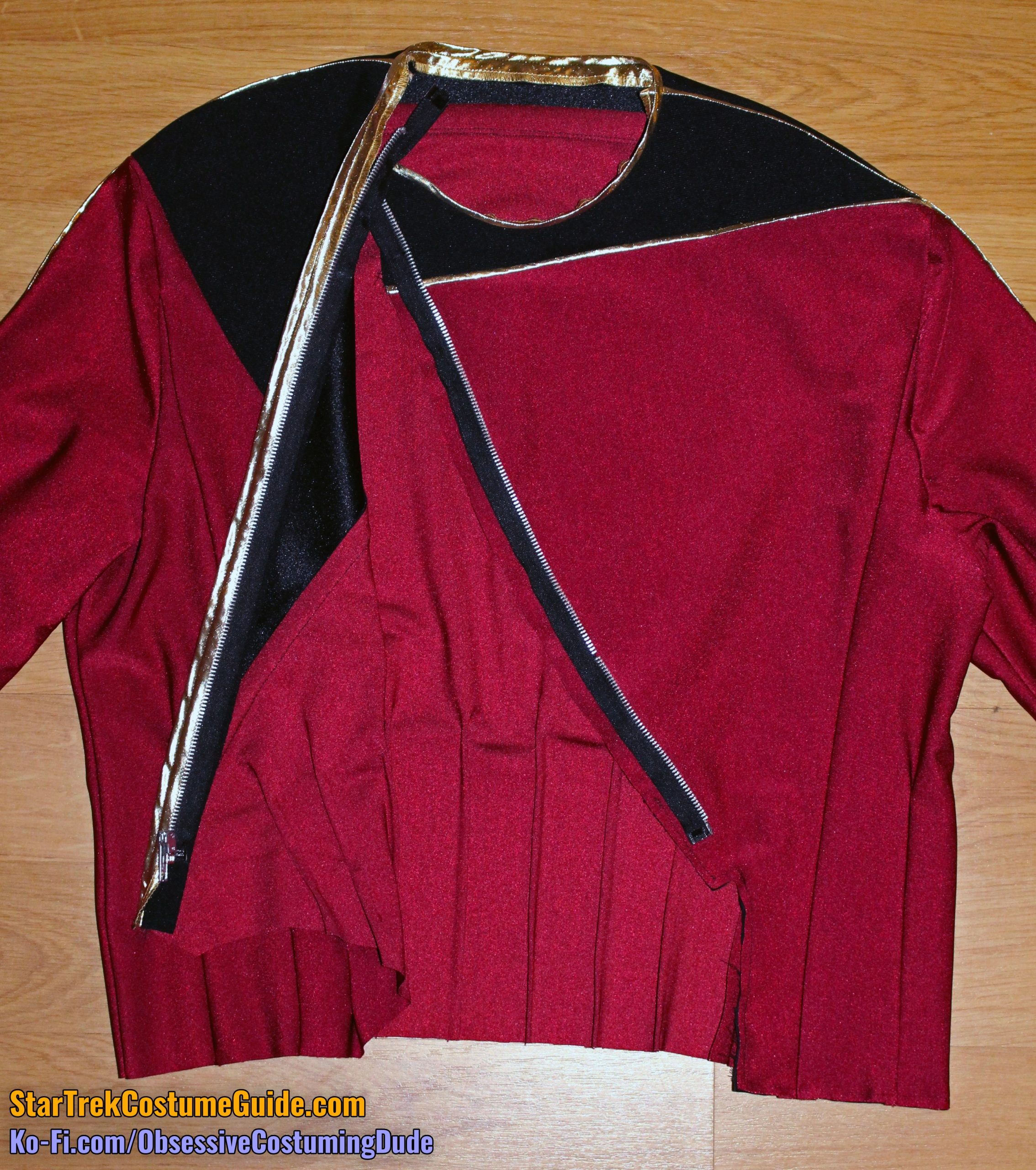 TNG admiral uniform (season 1) sewing tutorial - Star Trek Costume Guide
