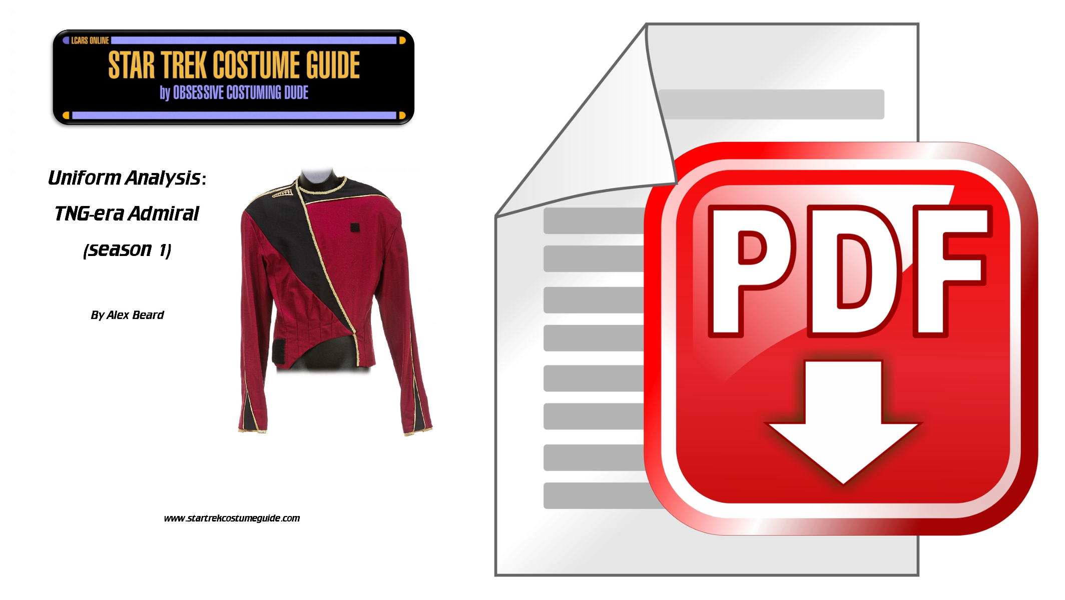 TNG admiral uniform (season 1) analysis - Star Trek Costume Guide