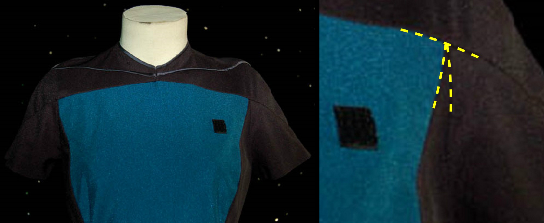 TNG skant seams - Star Trek Costume Guide