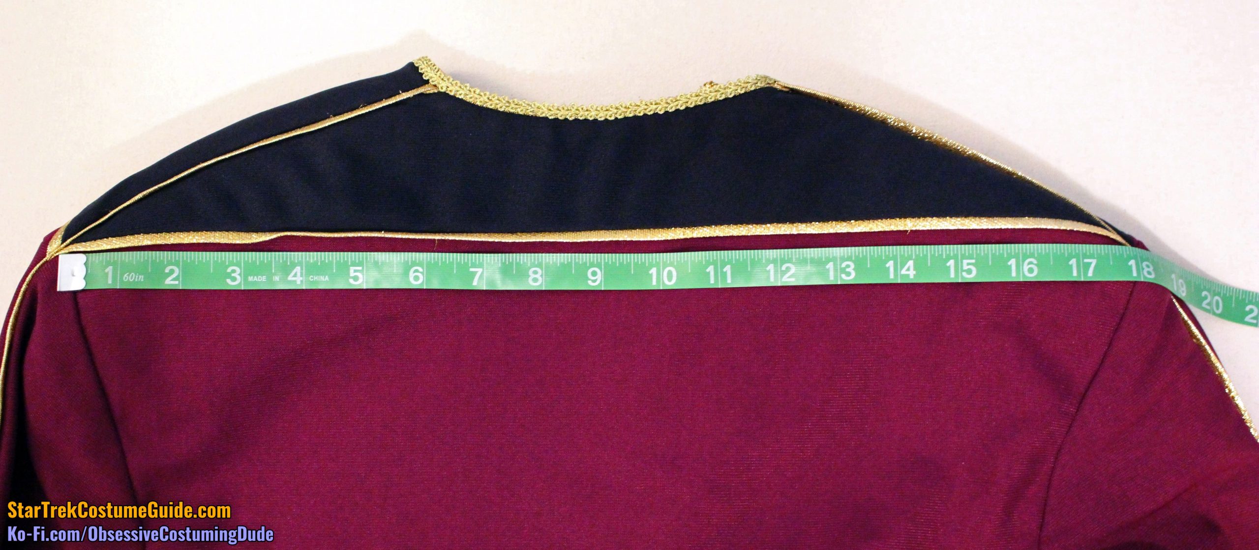 TNG admiral uniform (season 1) examination - Star Trek Costume Guide