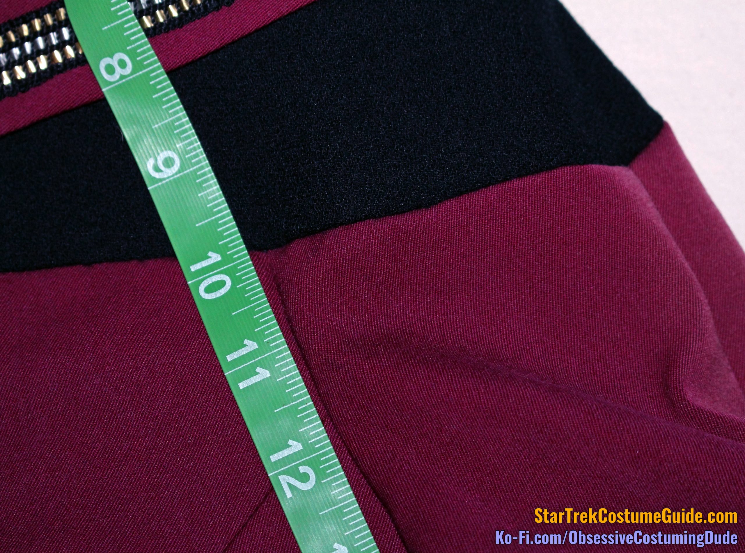 TNG admiral uniform (season 2) examination - Star Trek Costume Guide