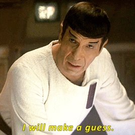 Spock make guess GIF