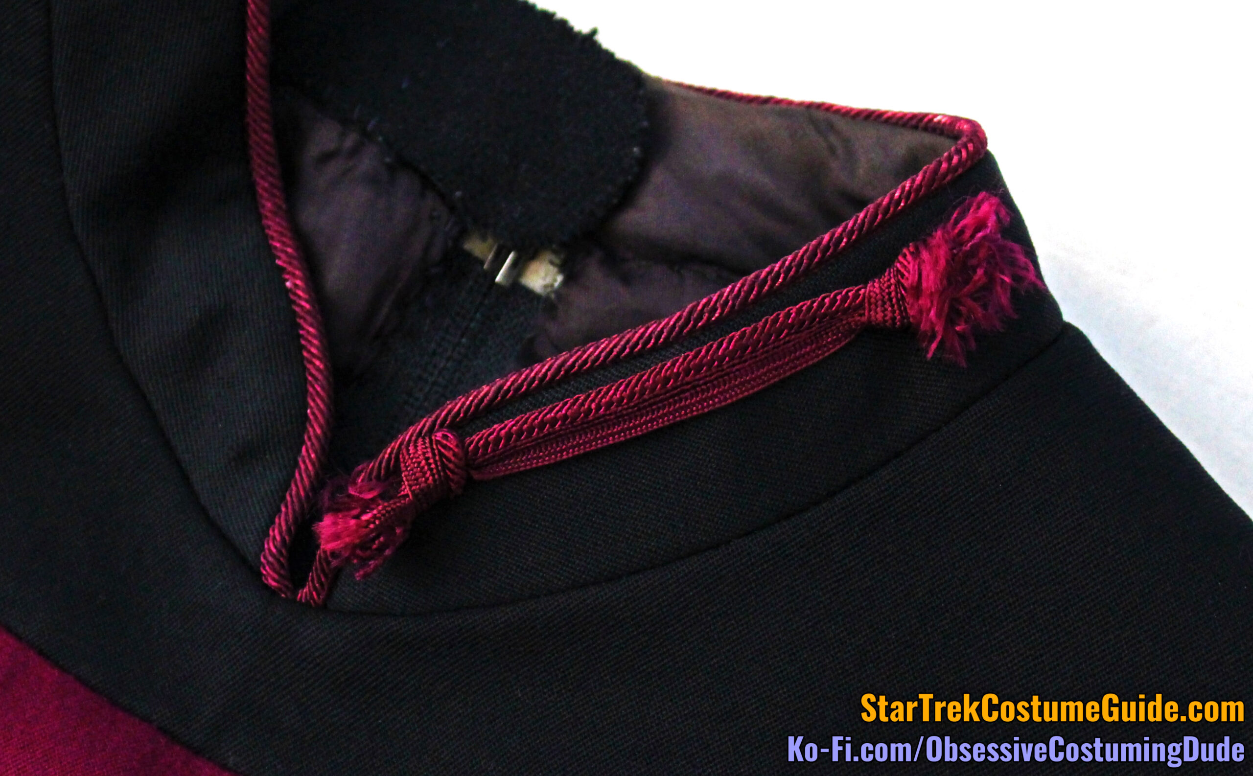 Star Trek TNG uniform collar piping- dye recipe