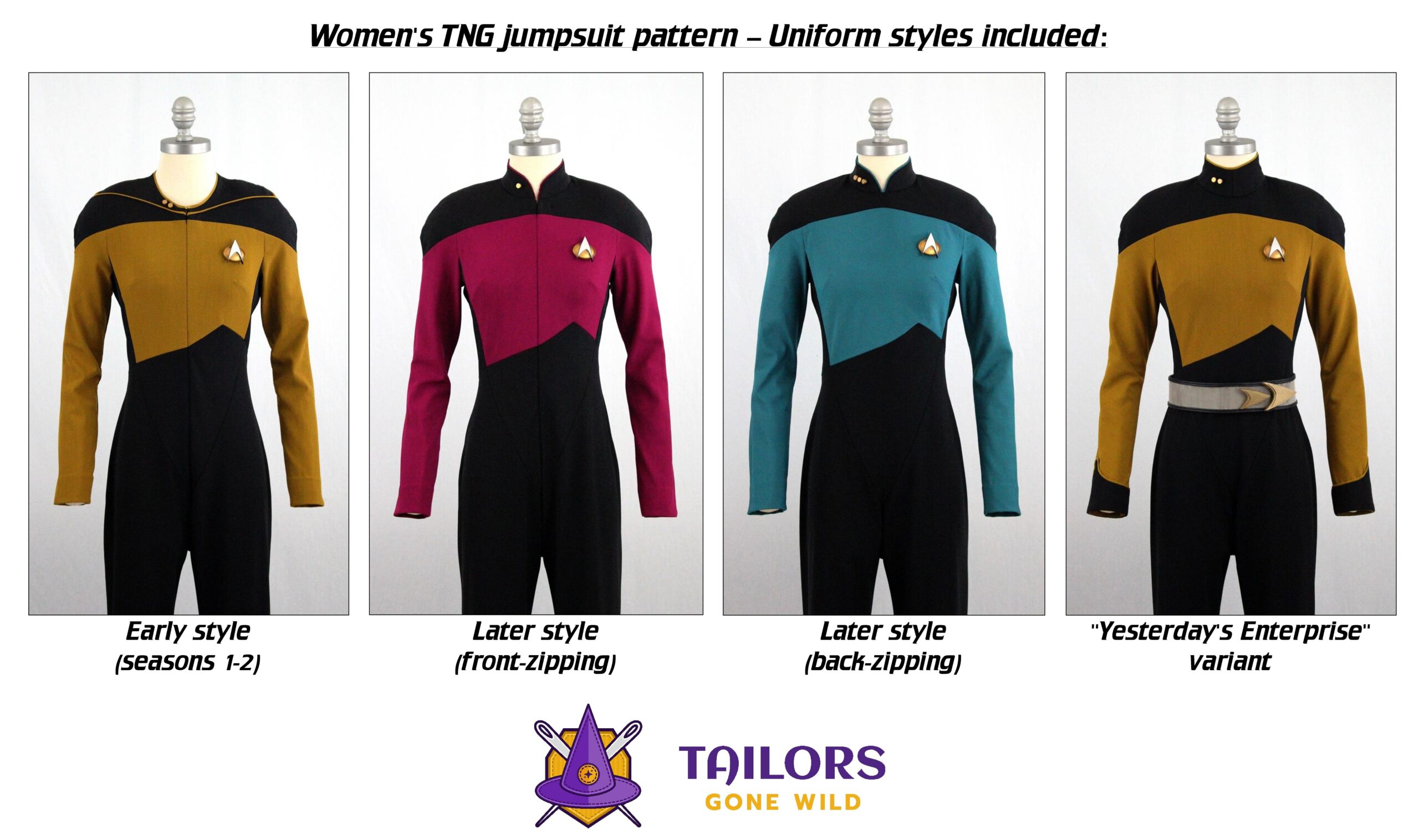 Women's TNG jumpsuit sewing pattern - Tailors Gone Wild