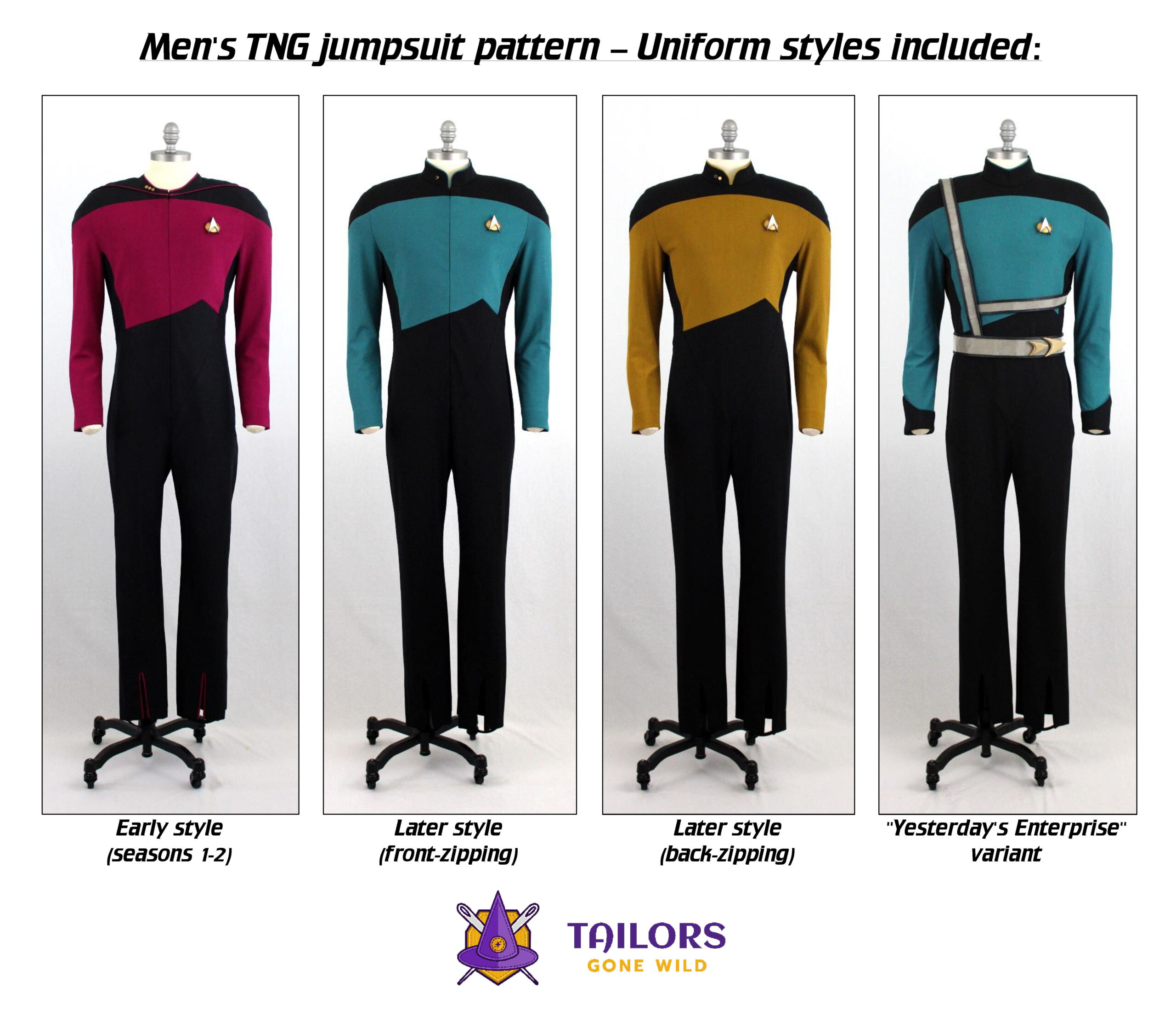 Men's TNG jumpsuit sewing pattern - Tailors Gone Wild