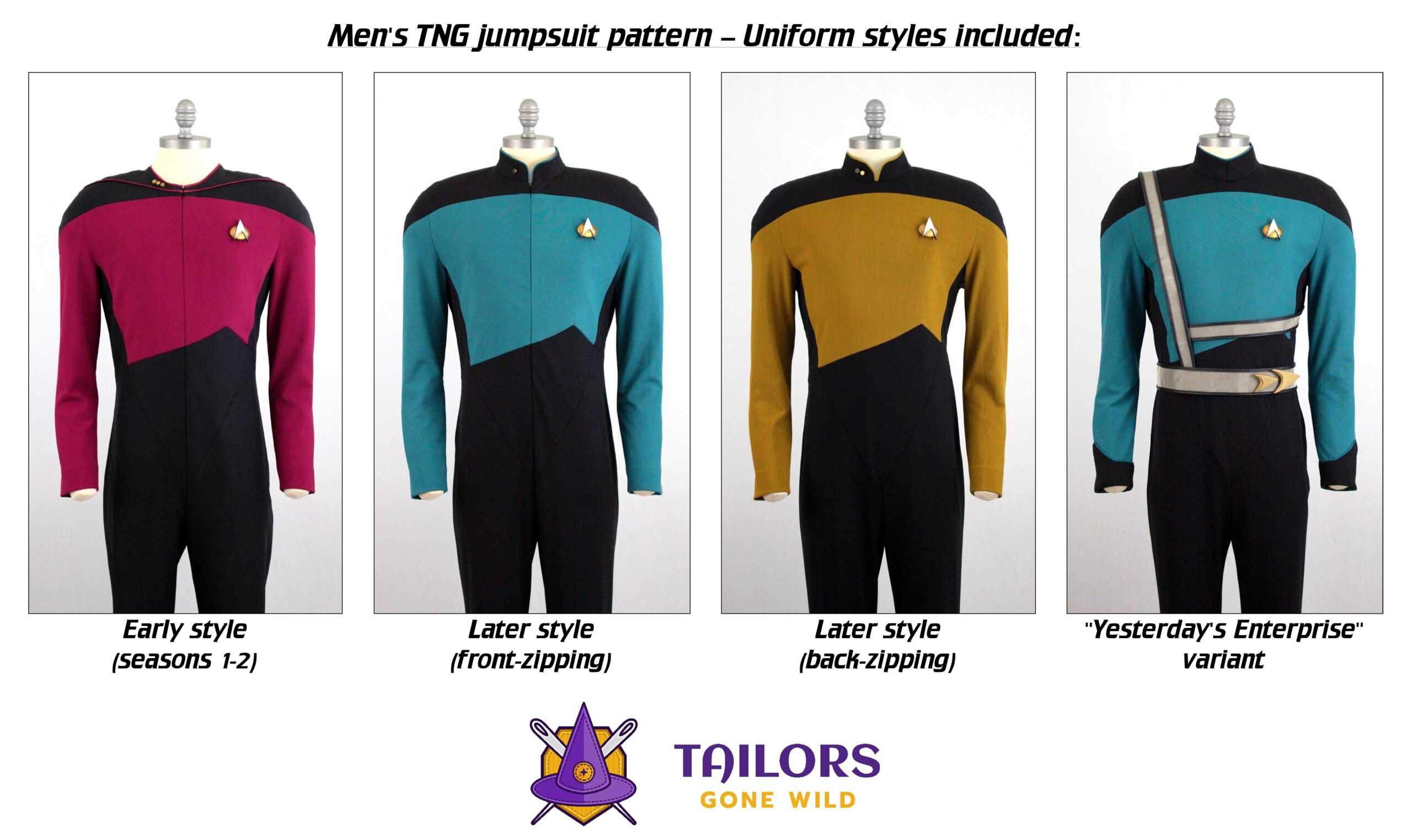 Men's TNG jumpsuit sewing pattern - Tailors Gone Wild
