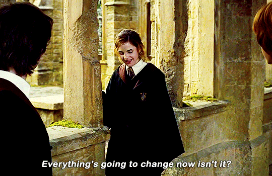 Hermione everything going to change now GIF