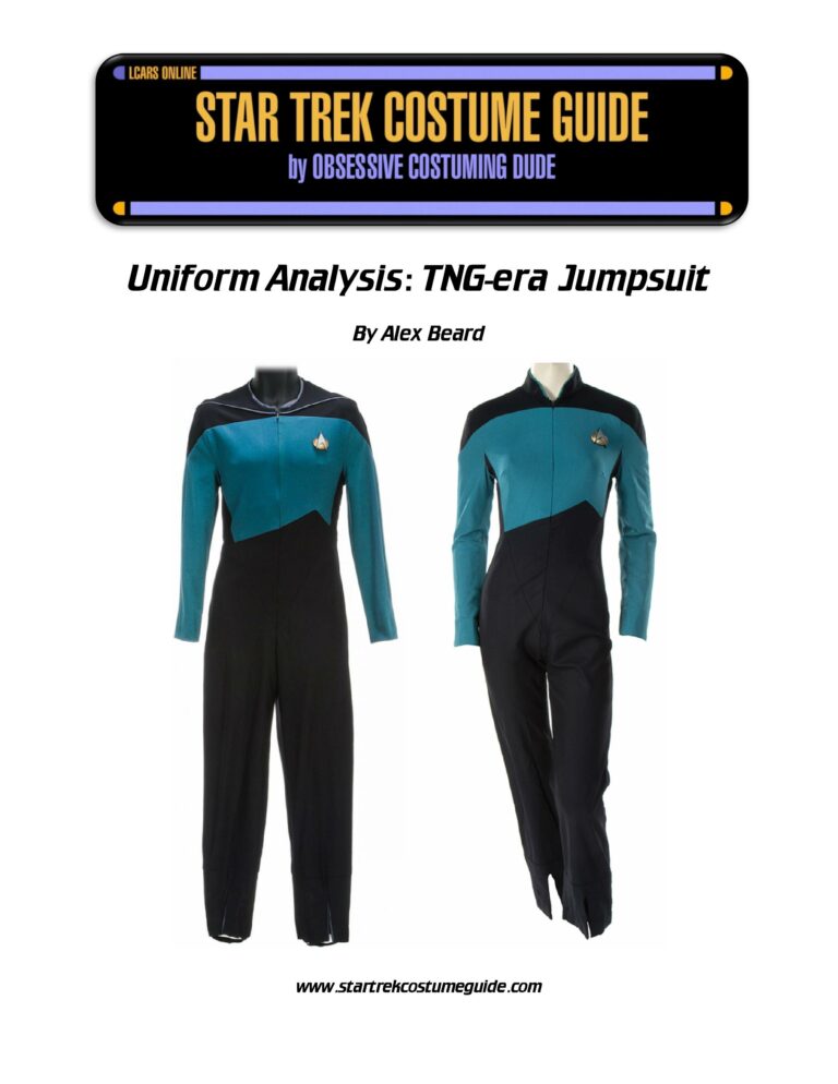 TNG jumpsuit analysis - Star Trek Costume Guide