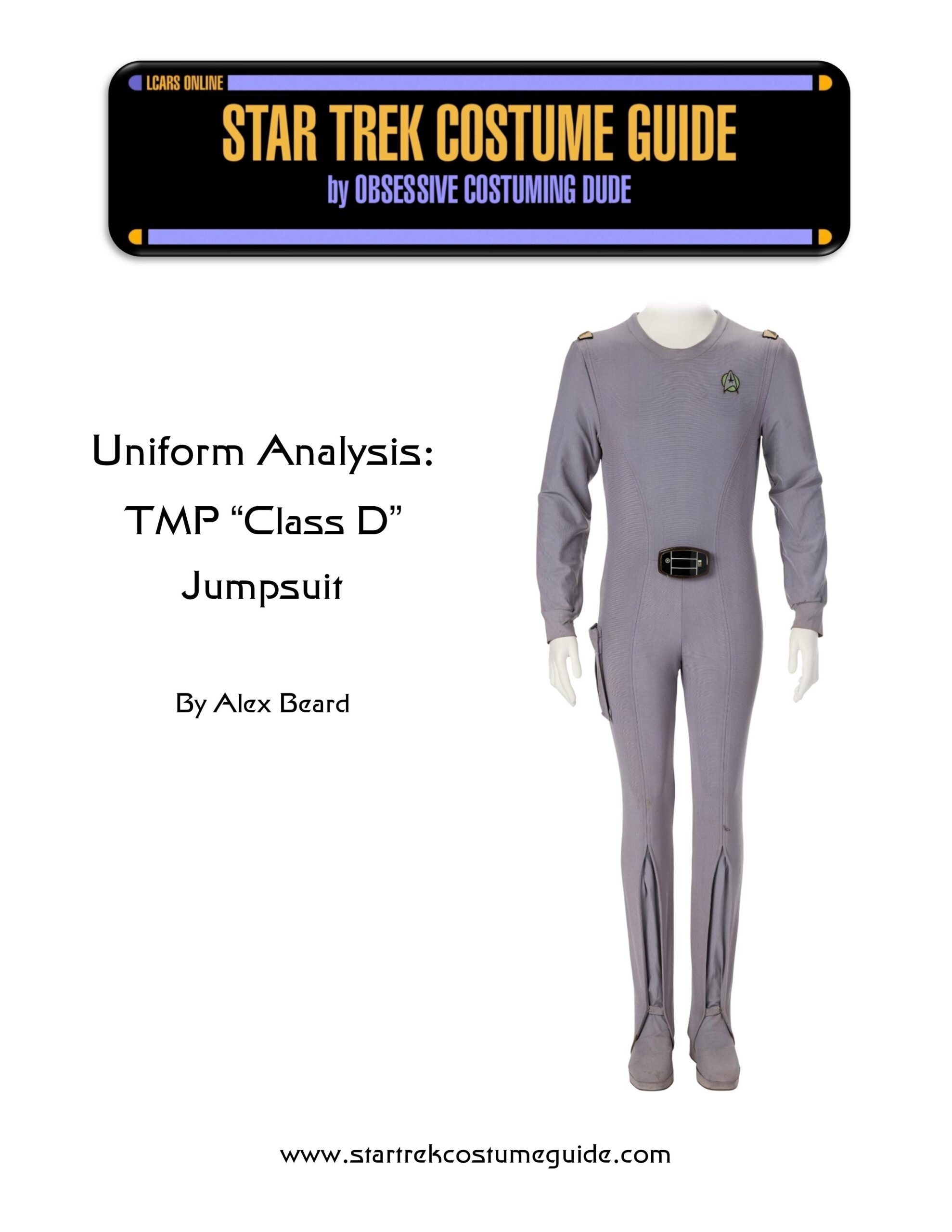 TMP class D jumpsuit analysis - Star Trek Costume Guide