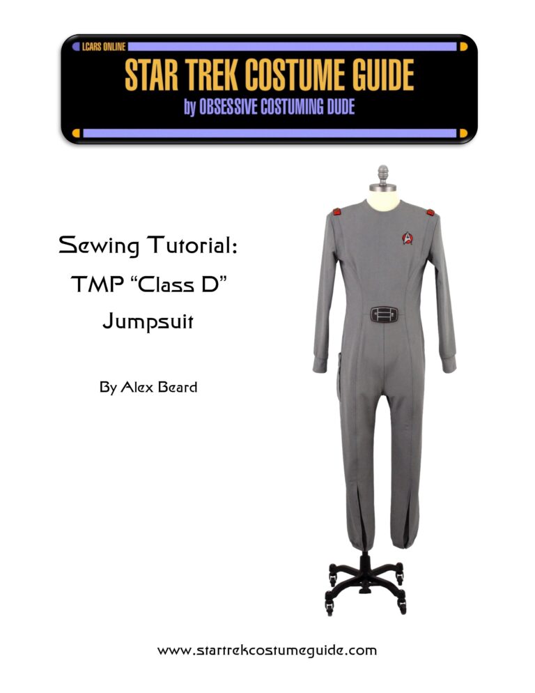 TMP class D jumpsuit sewing tutorial - Star Trek Costume Guide