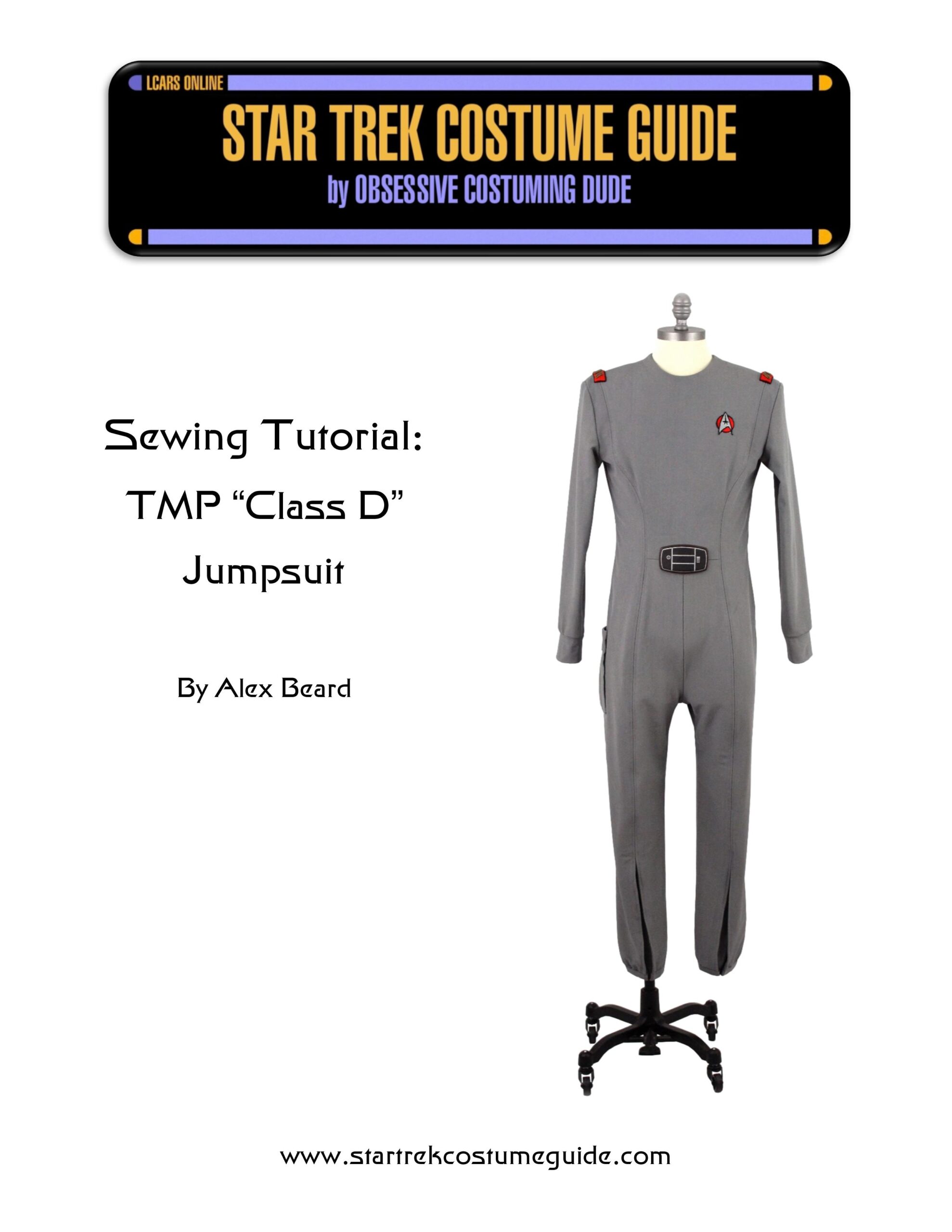 TMP class D jumpsuit sewing tutorial - Star Trek Costume Guide
