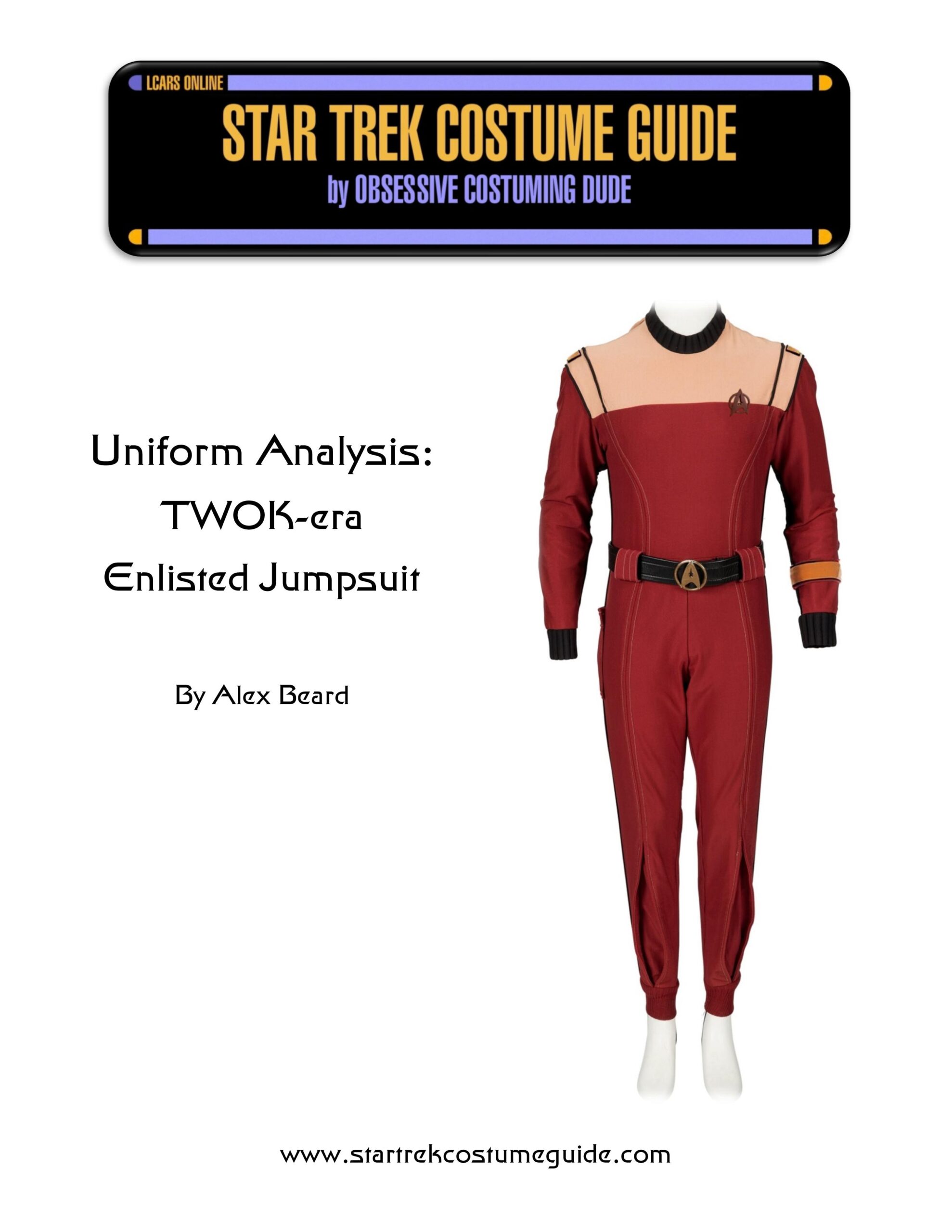 TWOK enlisted jumpsuit analysis - Star Trek Costume Guide