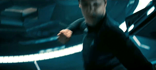 Into Darkness Khan punching GIF