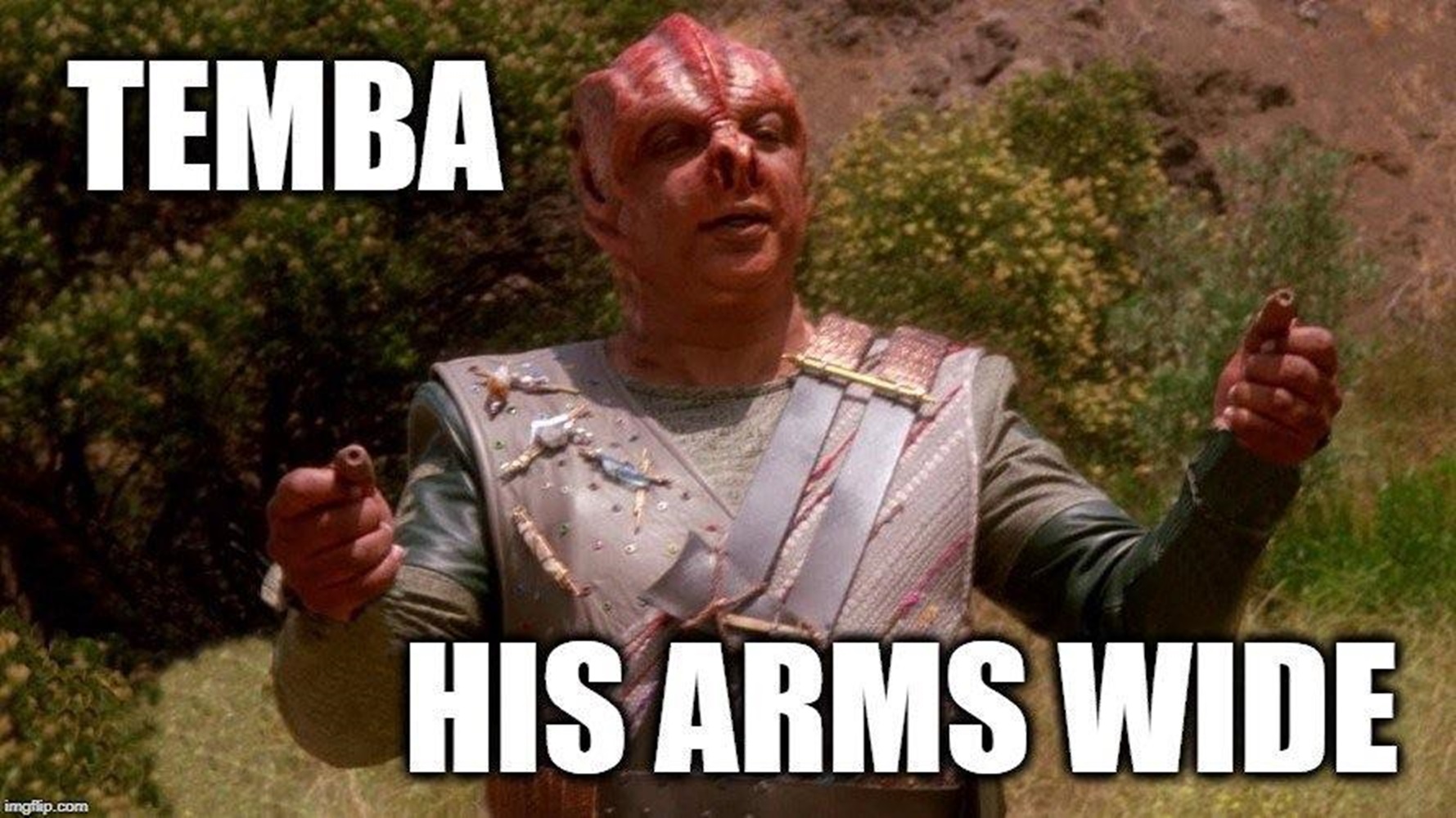 Darmok Temba arms wide